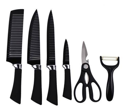 🔪Set Premium de Cuchillos Tijeras y Pelador 🔪