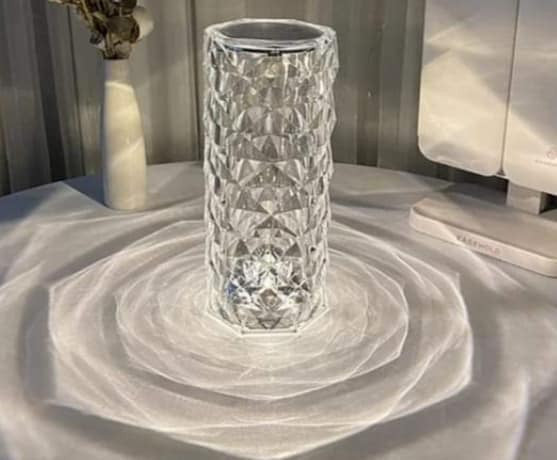 ✨ Lámpara de Mesa tipo Diamante Cristal táctil ✨