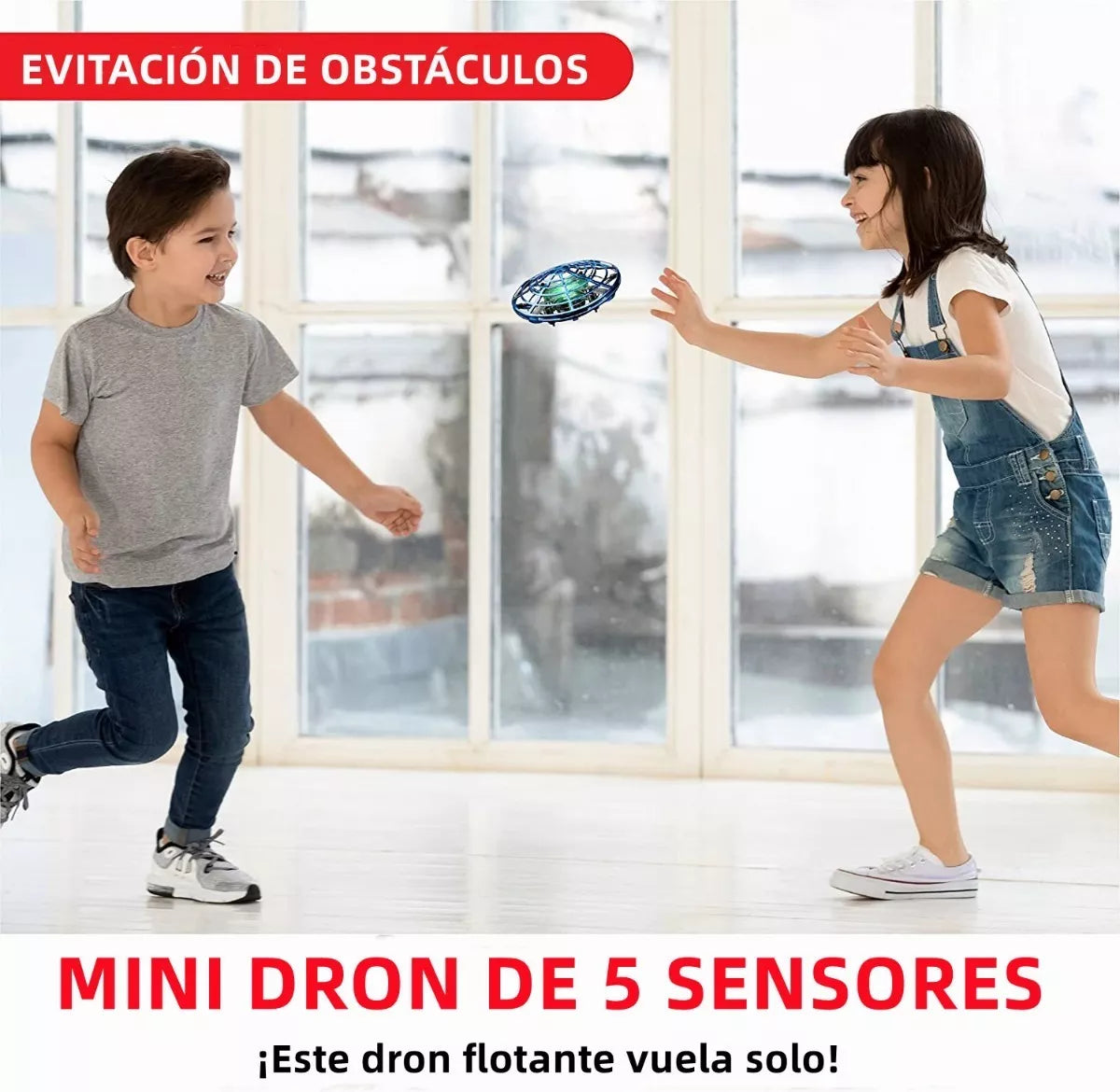Mini Drone de Juguete BINDEN UFO Detección de Palma y LED ⭐⭐⭐⭐⭐